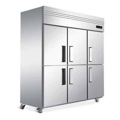 China Six Doors Best Price Small Commercial Kitchen Refrigerator Displays for sale