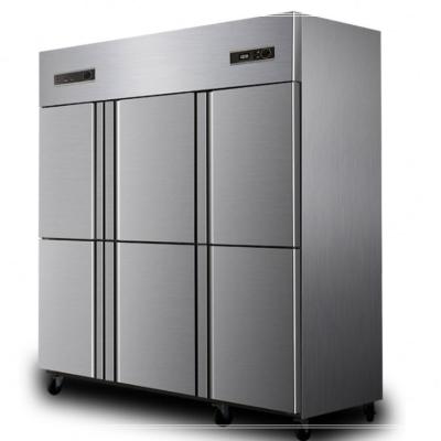 China Six Doors China Factory Kitchen Stainless Steel Commercial Refrigerator Freezers for sale