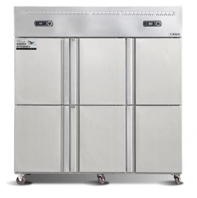 China Six Doors Wholesale Small Display Fridge Commercial Freezer Six-Door Refrigerators for sale