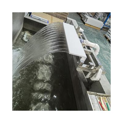 China Factory Price Water Flow Synthetic Indoor Outdoor Waterfall Swimming Pool Modern Waterscape for sale