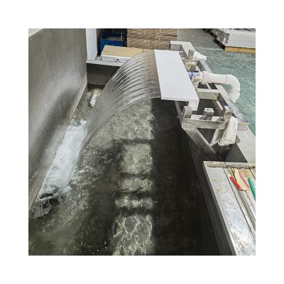 China Water Flow Garden Fountain Decoration UPVC Material Pool Falls Waterfall Artificial Spillway for sale