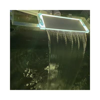 China Rectangular LED Water Flow Waterfall Overflow Channel LED Light Decoration for Swimming Pool for sale