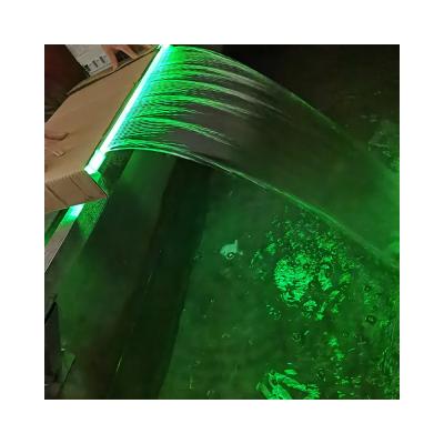 China New LED Water Flow Weir Waterfall for Garden Pond Pool with Multicolor LED for sale