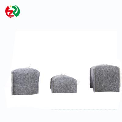 China Wholesaler Towel Box Custom Handmade Square Felt Box Felt Towel Box Simple Design Size Wool Tissue Box for sale