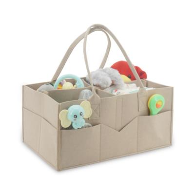 China Eco-Friendly Baby Diaper Organizer Cart Bag - Diaper Cart Organizer Large Car & Nursery Organizer & Baby Felt for sale