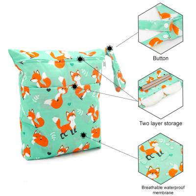 China High Quality Natural Portable Diaper Waterproof Baby Diaper Water Resistant Newborn Baby Clutch Felt Wet Diaper Bag for sale