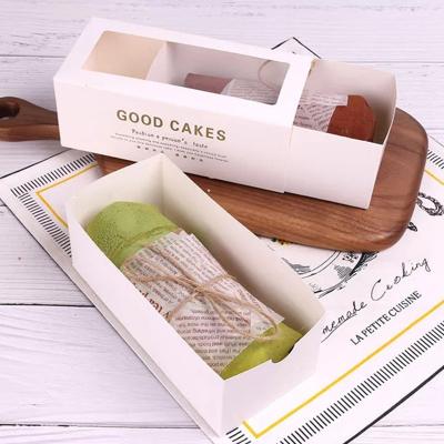 China Recycled materials wholesale small quantity printing logo cardboard paper box dessert drawer style custom packing cake boxes for sale