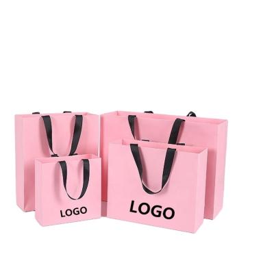 China Recycled Bag Eco-Friendly Materials Business Paper Shopping Kraft Paper Bags Wholesale Customizable Biodegradable With Logo Luxury Custom Made for sale