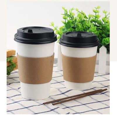 China Disposable eco friendly biodegradable cheap custom printed kraft paper cups 8oz/12oz/white color biodegradable disposable coffee paper cup price china for sale