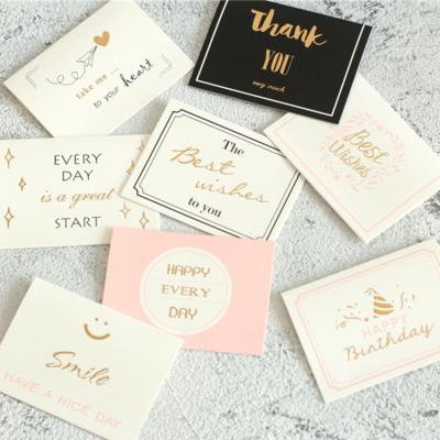 China Business Card Decoration For Gift Thank You Letter Message Wishes Bless Greeting Card Postcard Handbook Card Custom Service Printing for sale