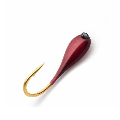 China Best Quality Durable Red+Golden Color Barbed Carp Sea Fishing Tackle Hook Hooks for sale