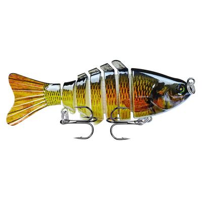 China Artificial Segmented Lures 10cm High Strength Hard Saltwater Carp Fishing Baits Minnow Tackle Hooks for sale