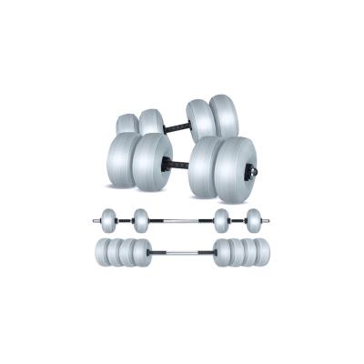 China Eco-friendly Portable Dumbbell Set Adjustable Household Fitness Weight 35kg Water Filled Barbell for sale