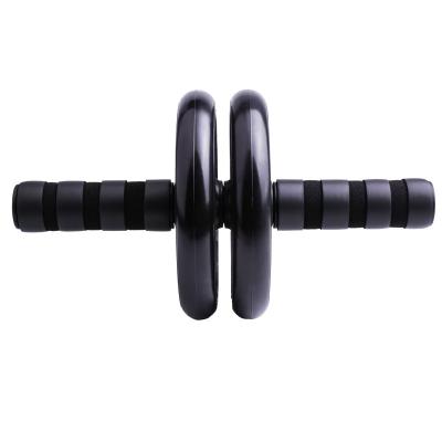 China Durable Fitness Double Wheel Yoga Roller Set Lift Up Bar Hand Grip Jump Rope 8 Train Abdominal Wheel With Mat for sale