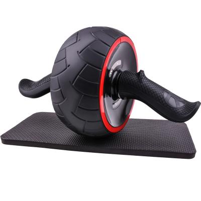 China quality durable cheap home exercise roller yoga back wheel ab on sale gym fitness wheel with knee mat for sale