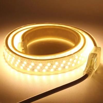 China Indoor/outdoor high voltage LED luces Tira waterproof 20m 50m 100m RGB led strip 110v 120 220v for sale