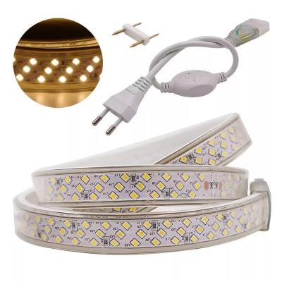 China Indoor/Outdoor CB ETL SMD2835 5m 10m 15m 50m 6500K CE IP65 Ultra Thin Indoor & Outdoor Flexible LED Strip 220V for sale