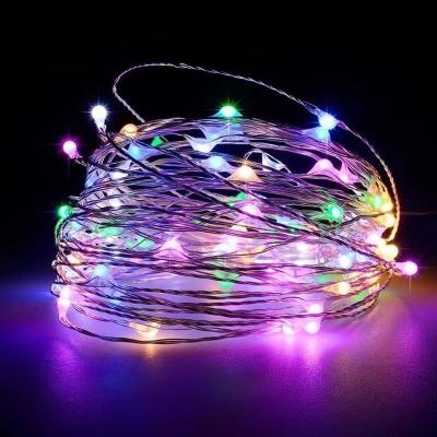 China Commercial Use Battery Powered LED Fairy String Lights Waterproof Holiday Christmas Copper Wire Light for sale