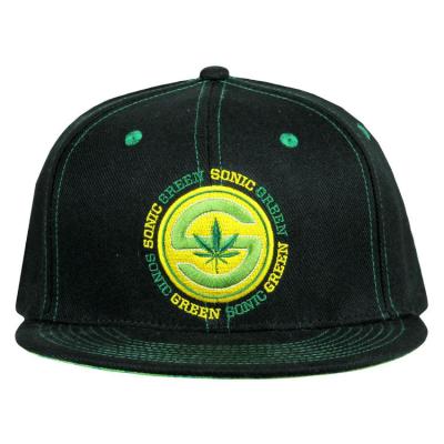 China China factory new style JOINT custom logo green maple embroidered snapback hat for sale