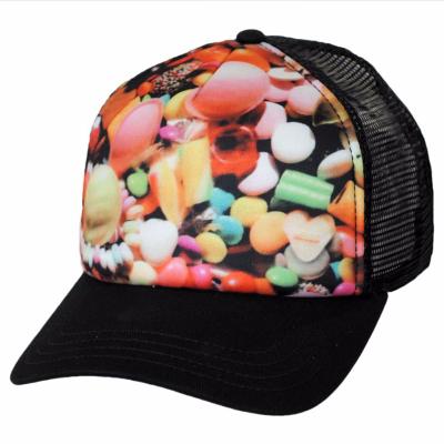 China JOINT New Design High Quality Wholesale Mesh Black Custom Printing Trucker Hats for sale