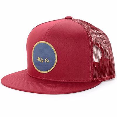 China Factory Wholesale Daijun China Hats High Quality COMMON OEM Min Order Hot Sale Acrylic Mesh Red Patch Custom Trucker Hats for sale