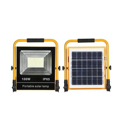 China Outdoor Camping 50W 100W Portable Led Work Light USB Rechargeable Work Light Led Solar Flood Light for sale