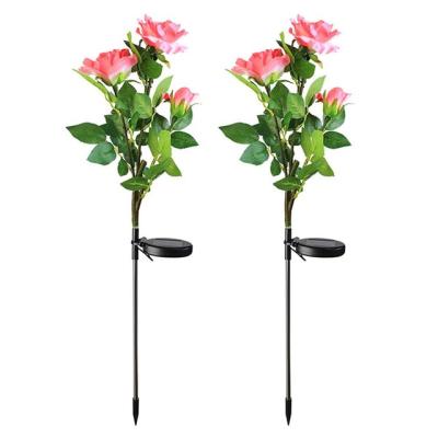 China Solar Lawn Lamp 3 LED Garden Lamp Amazone Garden Lamp Solar Pink Solar Outdoor Decorative Lamp Bestselling for sale