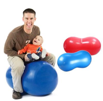 China Comfortable Custom Inflatable Fitness Exercise Yoga Peanut Gym Ball for sale