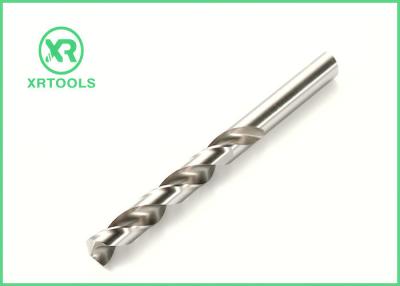 China Left Hand Flute HSS Drill Bits For Metal White Finished Straight Shank DIN 338 for sale