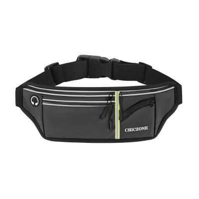 China Water proof Waist Pack with Night Reflective Strip for Outdoor Professional Waterproof Running Belt Bag for sale