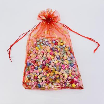 China Wholesale Customized Colorful Organza Drawstring Pouch Gift Jewelry Shopping Bag for sale