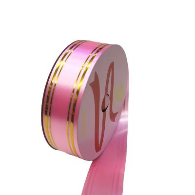 China Luster Wired Silk Satin Christmas Gift Ribbons Custom Printed Logo Satin Ribbon With Logo for sale