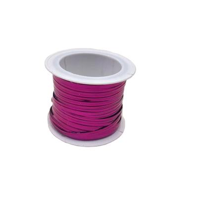 China Gift Flower Luster Color Gold Thread Sheer Tie Line Wrapping Ribbon For Packing Gift Box for sale