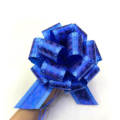 China Luster Luxury Pull Bow Color Christmas Ribbon Bow Packaging Gift Box With Bow Decoration Gift Wrapping Holiday for sale