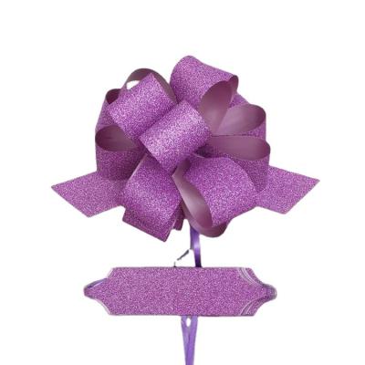 China Luster Wholesale Gift Wrapping Fashion Glitter Butterfly Pull Bow Ribbon for Wrapping Gifts or Decorations for sale