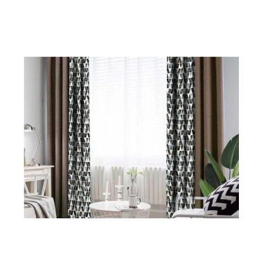 China Unique Hot Sale Embroidery Curtain Living Room Window Drapes Hot Sale Memory Design Luxury Fabric for sale