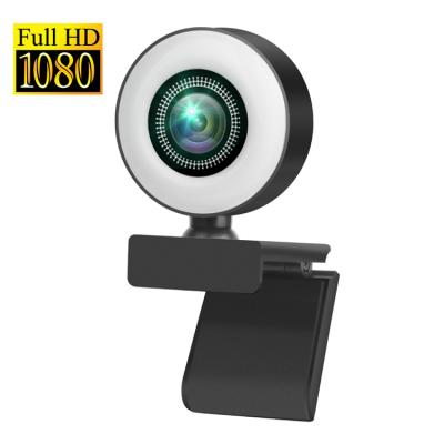 China For Laptop 1080P Full HD Web Camera For Windows Laptop With Microphone And Ring Light USB Web Camera Power for sale