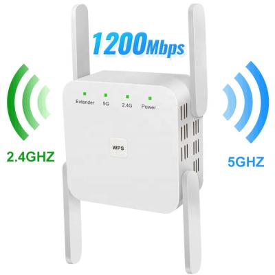 China Home 5 GHz Extender 1200Mbps Wi-Fi Amplifier 802.11N Long Range WI fi Signal Booster 2.4G Wifi Repeater WiFi Repeater Wifi for sale