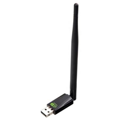 China New Desktop WiFi USB 2.0 Wireless Network Card 150M 802.11 b/g/n LAN Adapter Rotatable Antenna for PC Laptop Mini Wi-Fi Dongle for sale