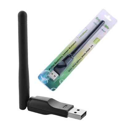 China Mini Desktop USB 2.0 Wireless WiFi Adapter 150Mbps LAN Network Card WiFi Receiver For PC Computer for sale