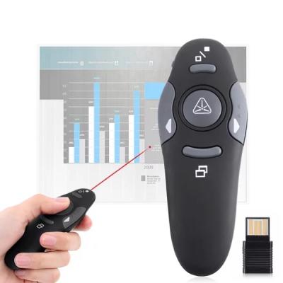 China 2.4G PPT Presentation Laser Indicators USB Red Laser Pointer PowerPoint Wireless Remote Control PPT Page and Page Bottom Clicker for sale