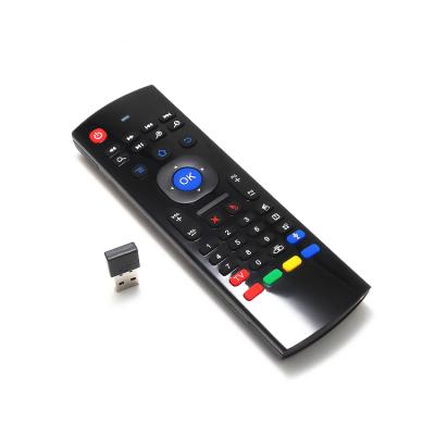 China Desktop/laptop/smart tv box MX3 air mouse/tv box with backlit keyboard 2.4G wireless universal remote control for tv box pc tv air mouse MX3 for sale