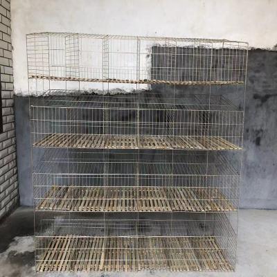 China Farms 4 Tier 6 Column Wire Cage Rabbit Cage for sale