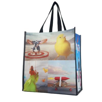 China Wholesale Reusable Shopping Handled Custom Printed Handled Non Woven Laminated Bags for sale