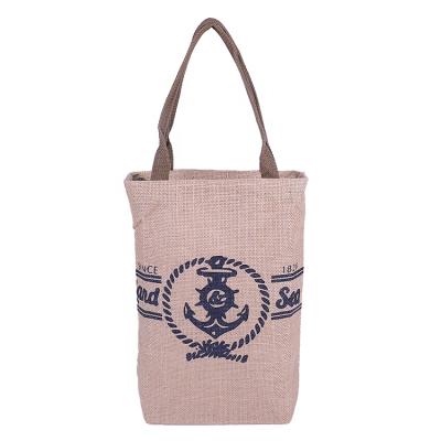 China Factory Wholesale High Quality Eco-friendly Tote Jute Bag Customized Jute Gift Shopping Bag for sale