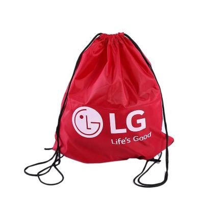 China High Quality Eco-friendly Cheap Promotional Custom Shopping Polyester Drawstring Bags for sale