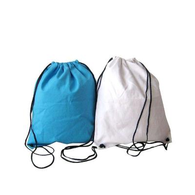 China Eco - Friendly Folding Clear Drawstring Bag Polyester Bag With Custom Logo for sale