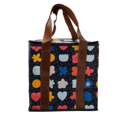 China Waterproof Customize Wholesale Promotional Reusable Non Woven Insulated Tote Cooler Bags for sale