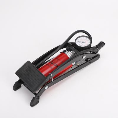 China Pumping Type Motorcycle High Pressure Single Car Pump Mini Portable Electric Vehicle Bicycle Pedal Cylinder Inflator Foot Pump Home Pump for sale