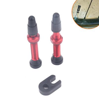 China Portable Aluminum Copper Tubeless Refill Bicycle Landing Valve Wheel Hicen French Valve Spout for sale